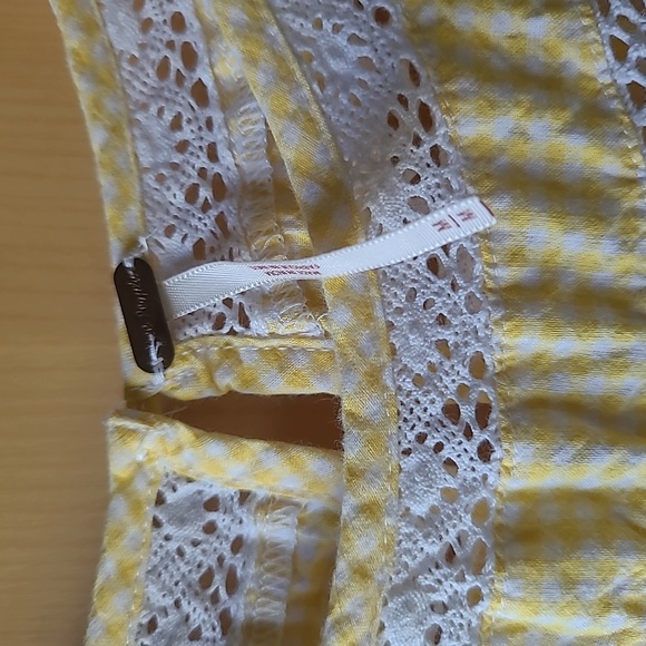 Free people crochet embroidered mini Bohemia dress - Picture 4 of 5